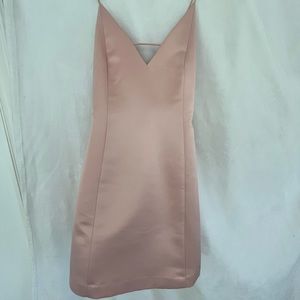 Alice and Olivia - Pale Pink, spaghetti strap, silk/polyester, worn once!